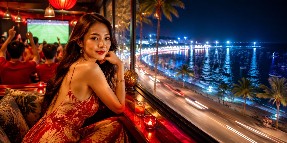 Người dùng Mũi Né ngồi uống cà phê sáng và dùng điện thoại xem voucher cá cược trực tuyến